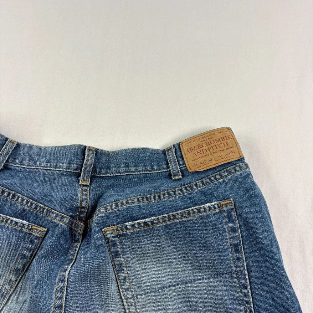 Vintage Abercrombie & Fitch Jeans Mens 36x34 Blue Bootcut Denim Y2K USA Made